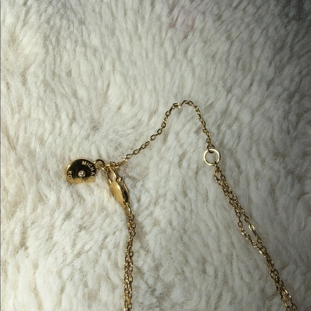 Michael Kors Dual Chain Pendant Necklace - Picture 6 of 9